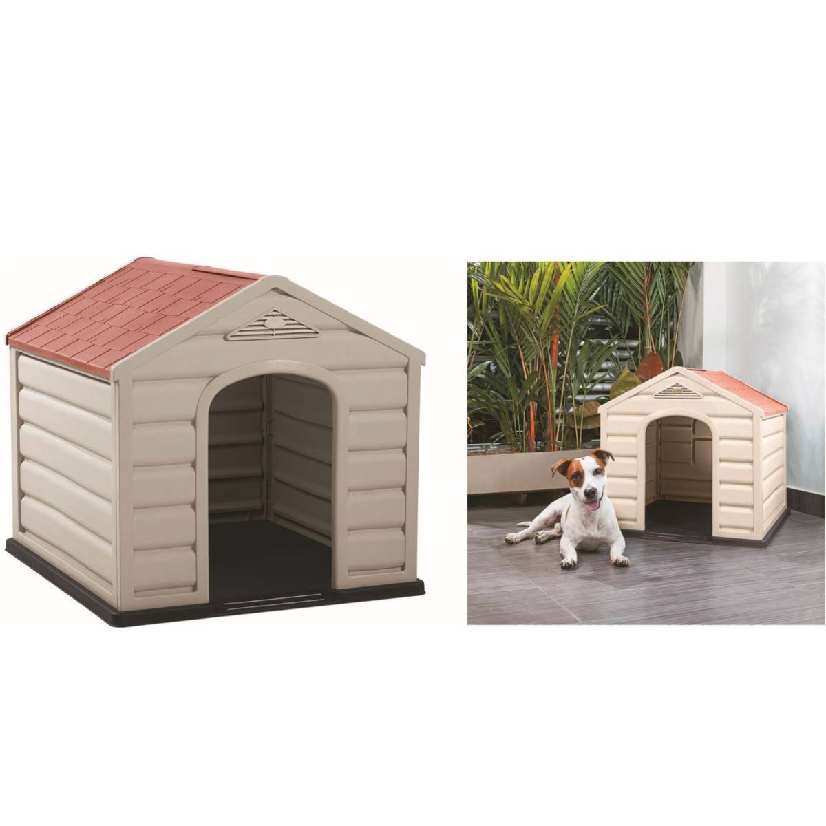 Niche pour Chien 68 X 61 X 58 CM Polypropylène Confort thermique PUPPY - Image 3