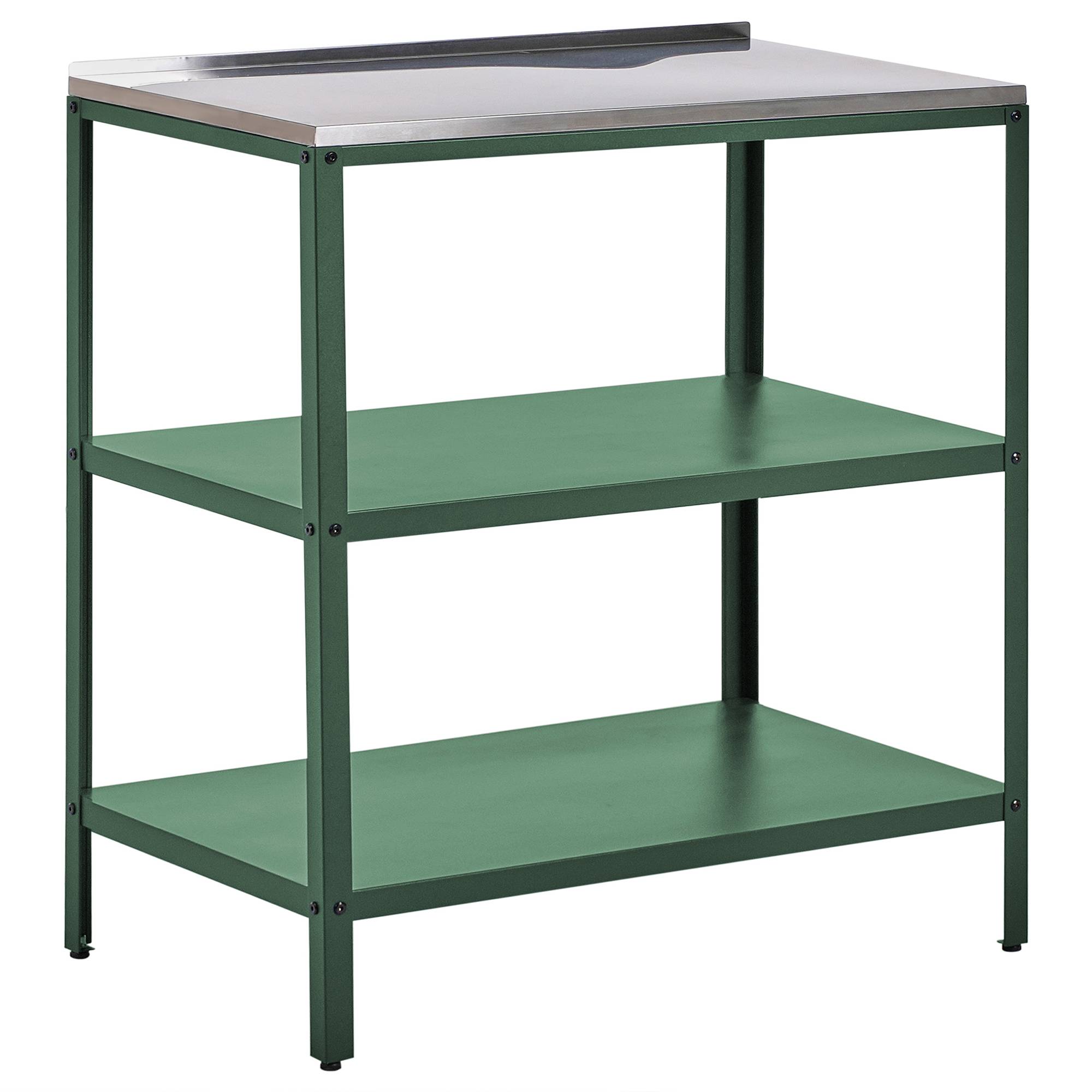 Beliani - Cuisine de jardin Acier Vert VILAMA - 80x50x44- Beliani - Image 7