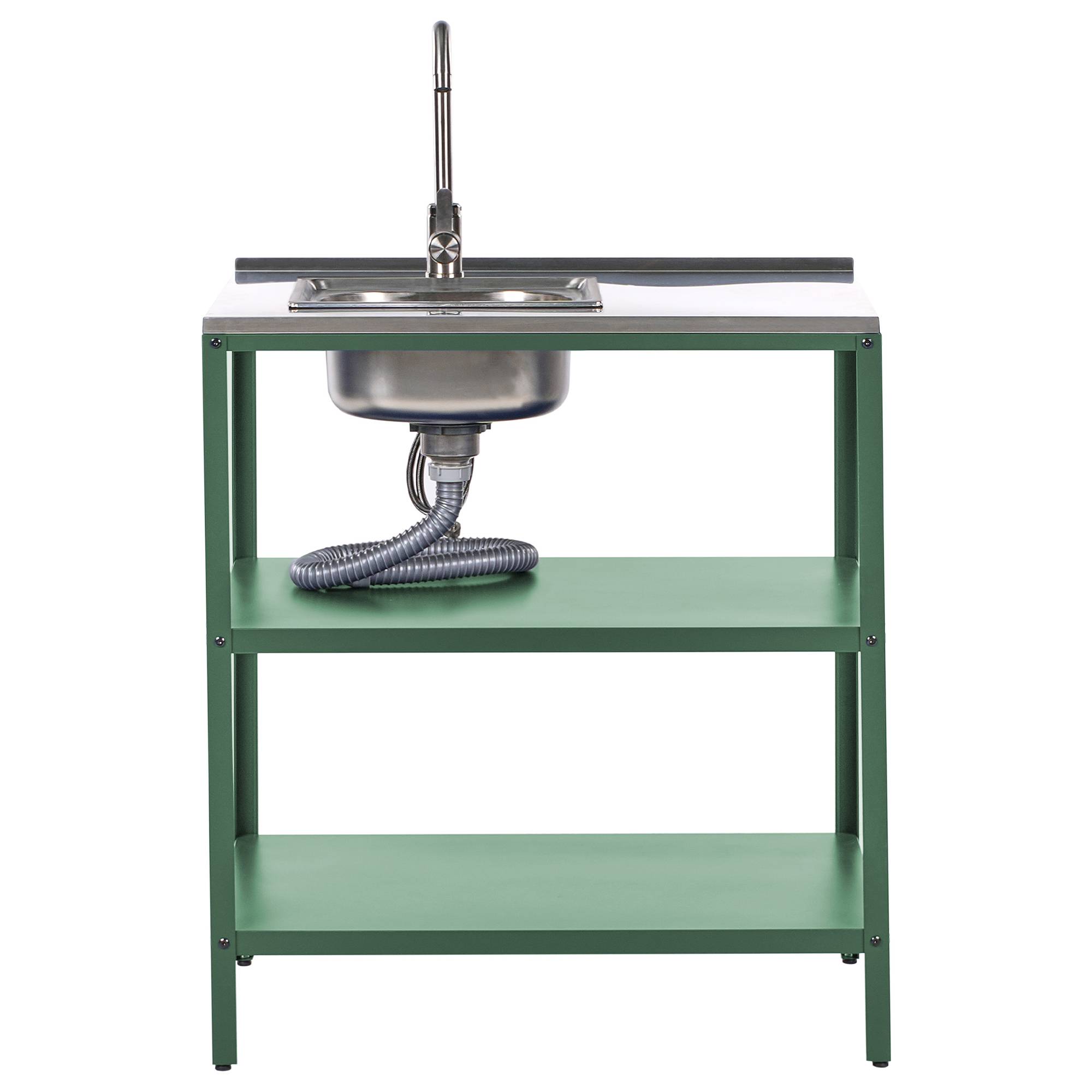 Beliani - Cuisine de jardin Acier Vert VILAMA - 80x50x44- Beliani - Image 5