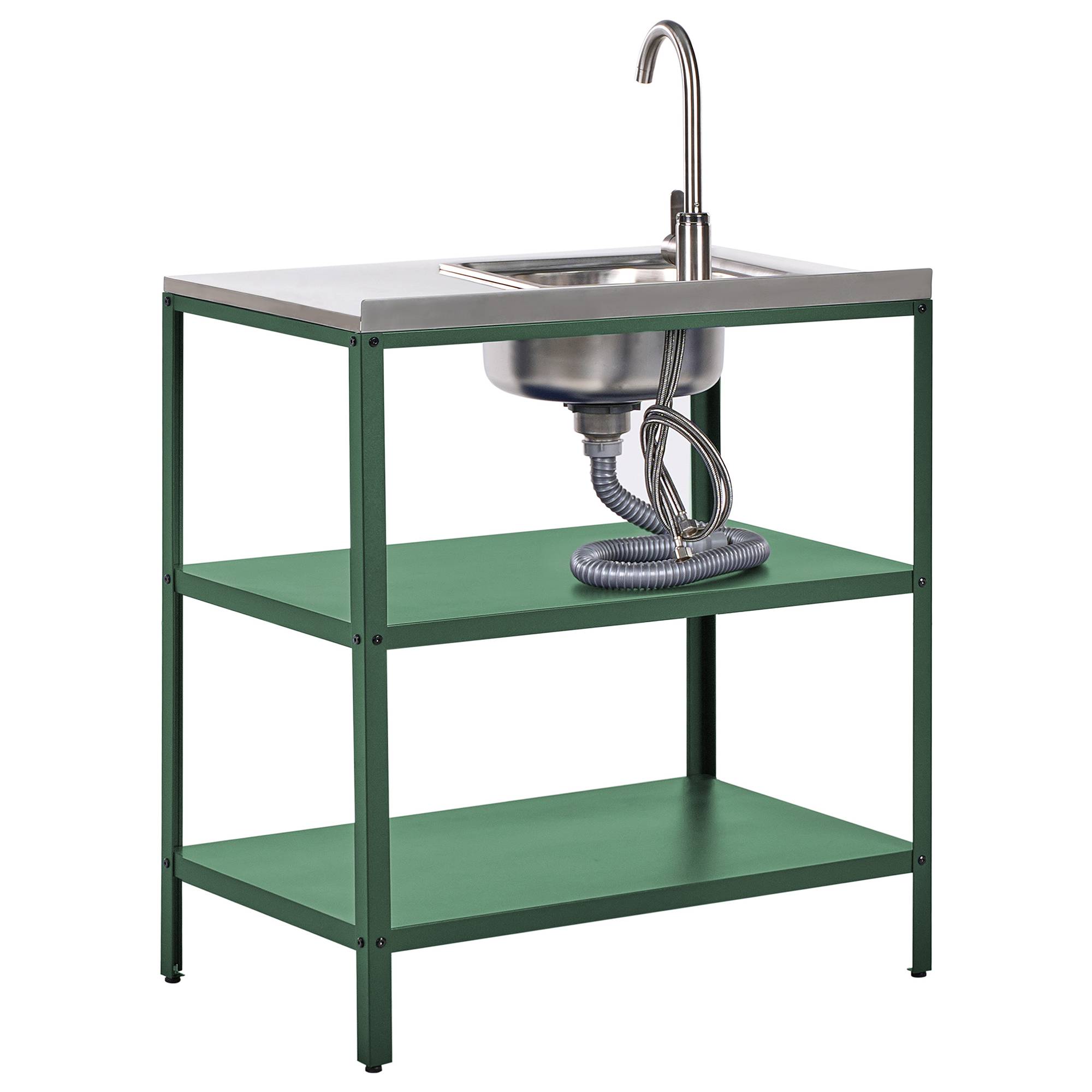 Beliani - Cuisine de jardin Acier Vert VILAMA - 80x50x44- Beliani - Image 6
