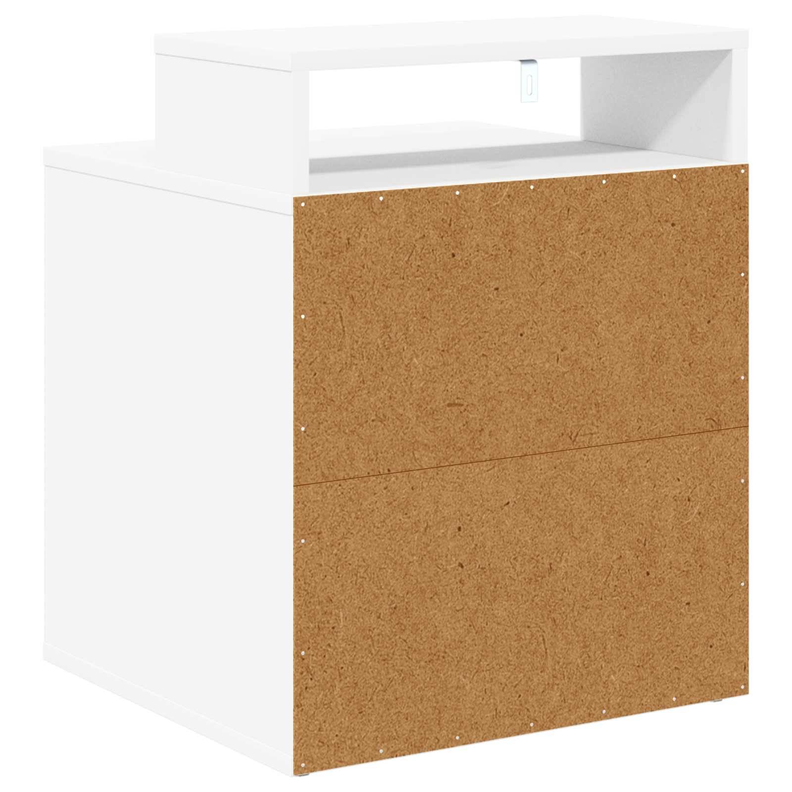 Maison pour chat bois d'ingénierie blanc 42.5 x 40 x 53.5 cm - PANGIVO - Image 7
