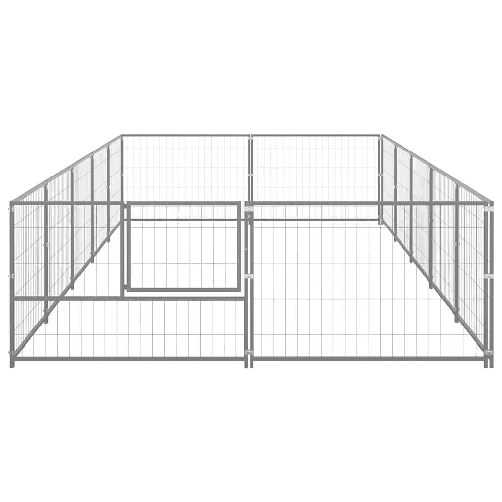 Vidaxl - Chenil Argenté 10 m² Acier vidaXL 3082121 - Image 6