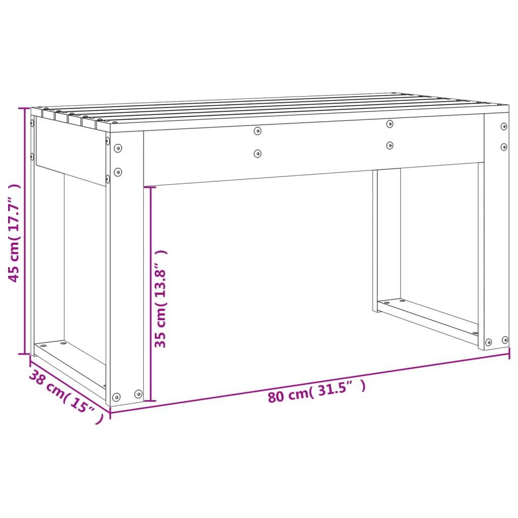 Prolenta Premium - Banc de jardin Blanc 38 X 80 cm - Prolenta Premium - Image 8