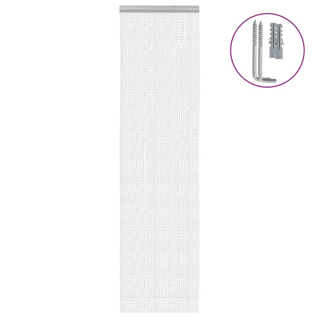 Moustiquaire - Filet de protection de porte à chaîne 56x202 cm aluminium MC101 - Image 2