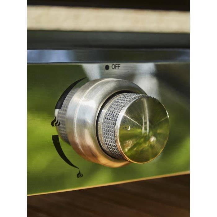 Plancha A Gaz - 4 Feux - Brasilia - Tout Inox - Surface Cuisson - Xxl - 84 X 34 Cm - Image 5