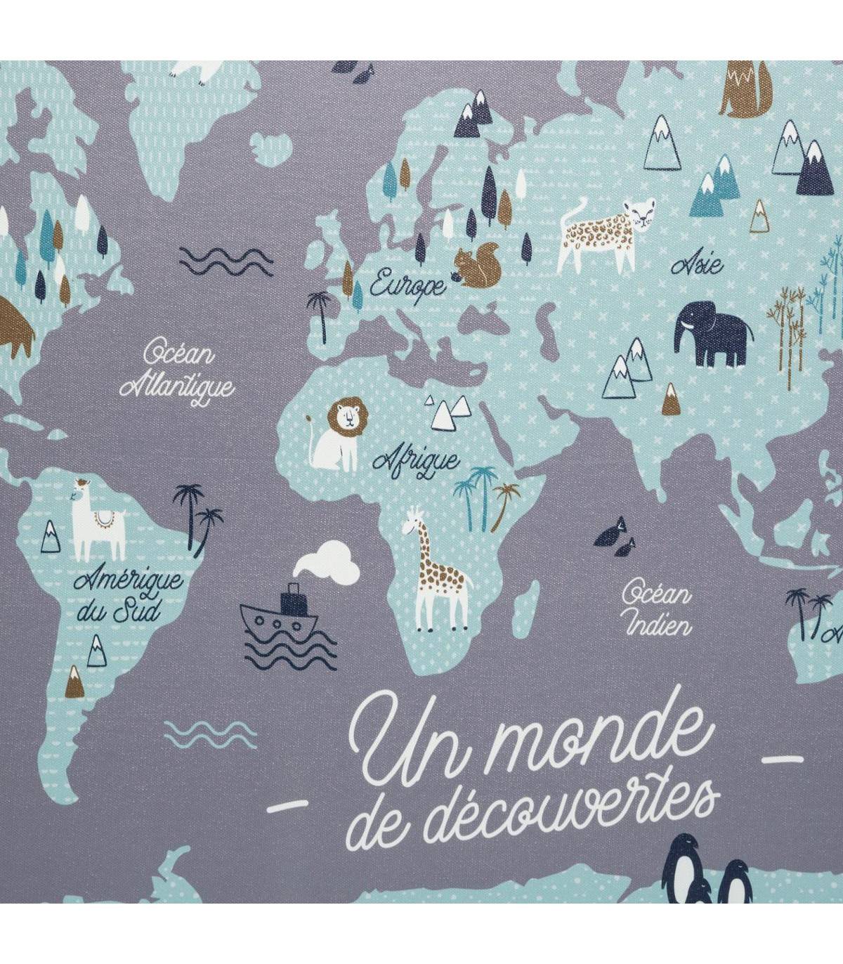 Atmosphera - Tableau Déco murale Carte du monde 50 x 70 cm - Image 3