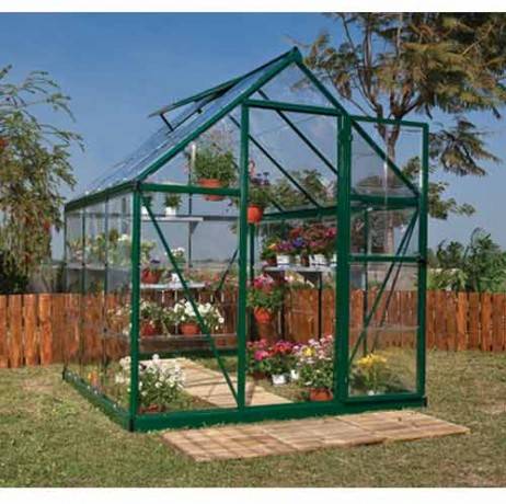 Canopia - Serre de jardin en polycarbonate Harmony 3,44 m², Couleur Argent, Ancrage au sol Oui - Image 1
