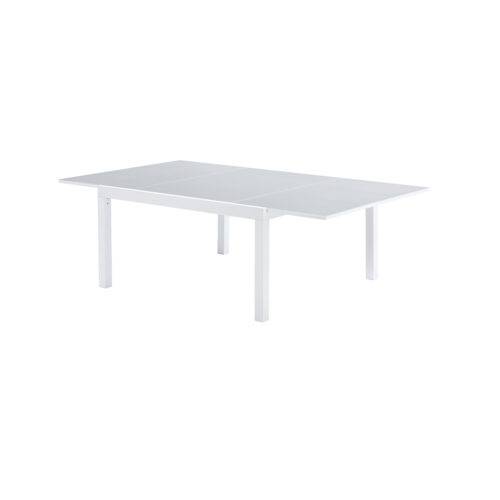 Wilsa Garden - Table de jardin aluminium 8/12 places blanche extensible WHITESTAR - Image 3