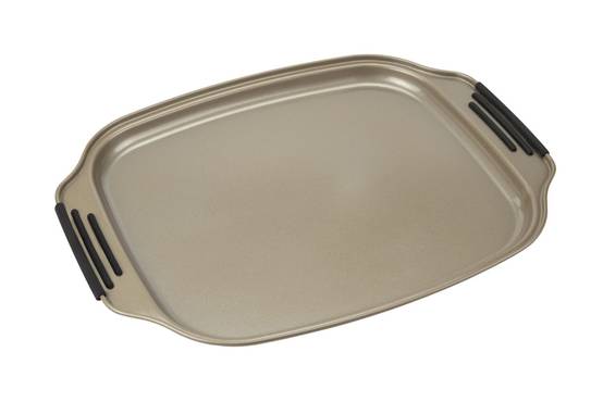 Plaque à biscuits avec revêtement anti-adhésif - 32 x 27 cm - En acier carbone - Convient aux fours - Myway - Image 1