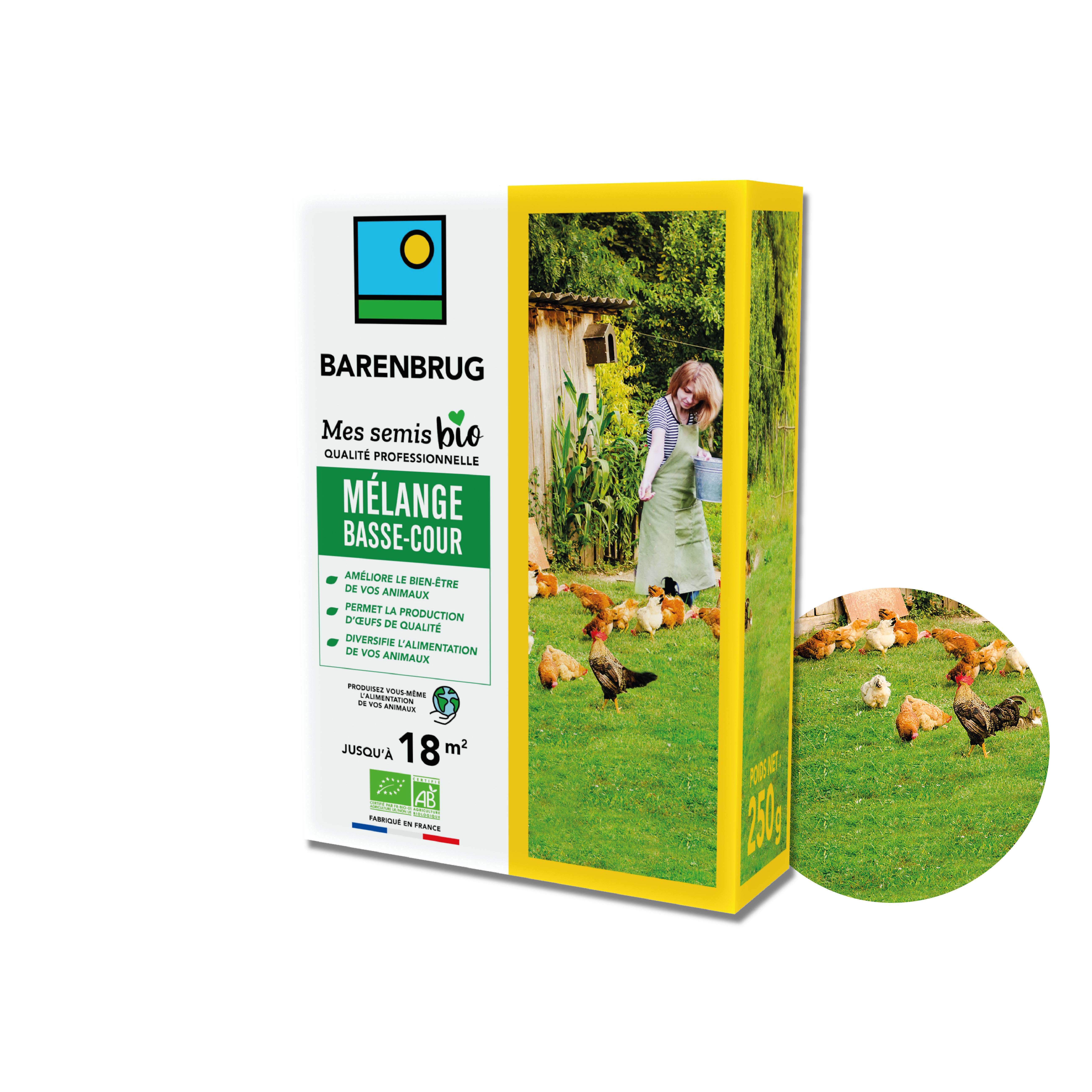 Barenbrug - Mélange Basse-cour - Améliore Bien-Être Animal - Production d'Œufs de Qualité - 250G - BARENBRUG - Image 1