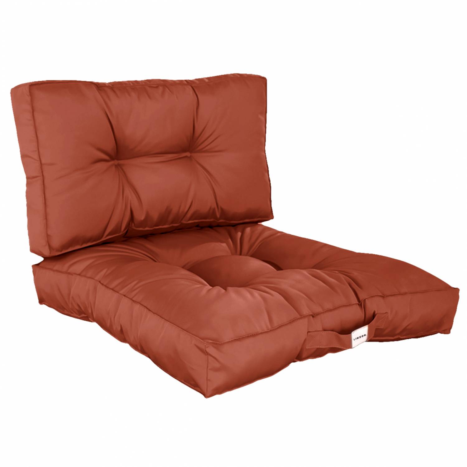 Linxor - Kit de coussins pour salon de jardin capitonnés - 50 x 50 cm - Terracotta - Linxor - Image 1