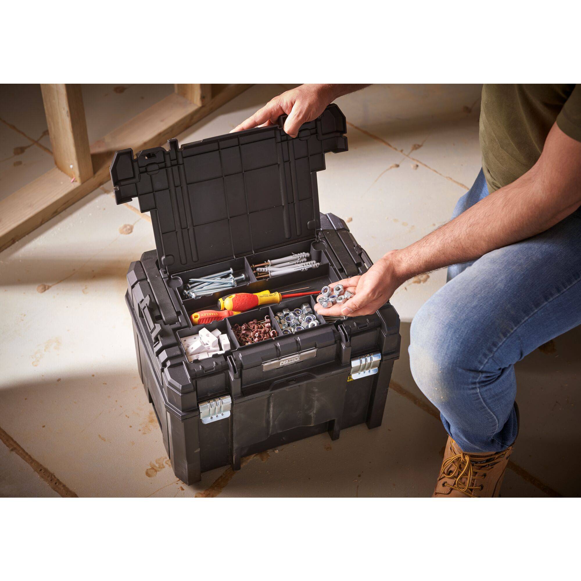 stanley - STANLEY FATMAX Coffre avec organiseur PRO-STACK - FMST1-75796 - Image 3