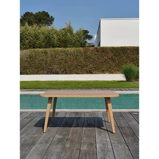 Dcb Garden - Salon de Jardin 5 Places "Ibarra" 190cm Naturel & Écru - Image 6
