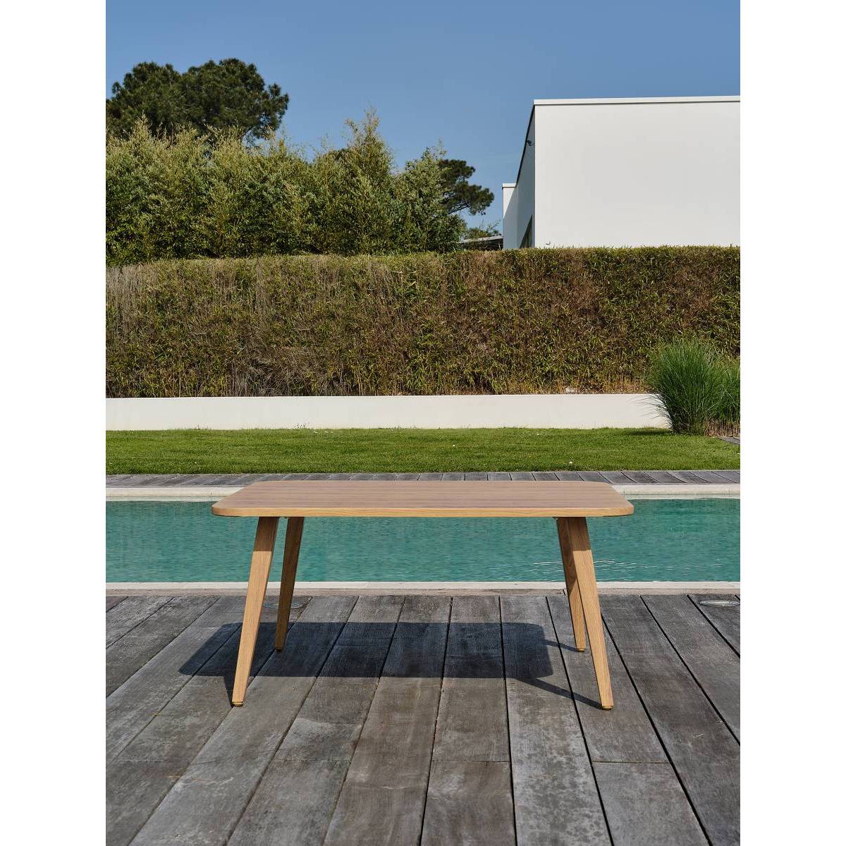 Dcb Garden - Salon de Jardin 5 Places "Ibarra" 190cm Naturel & Écru - Image 6