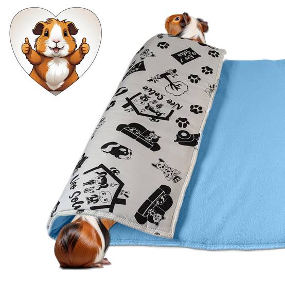 Lot de 2 Coussin Polaire pour Cochon d'Inde et Lapin Epais 30 x 26 cm - Absorbant et Confortable - Neo Solvo - Image 4