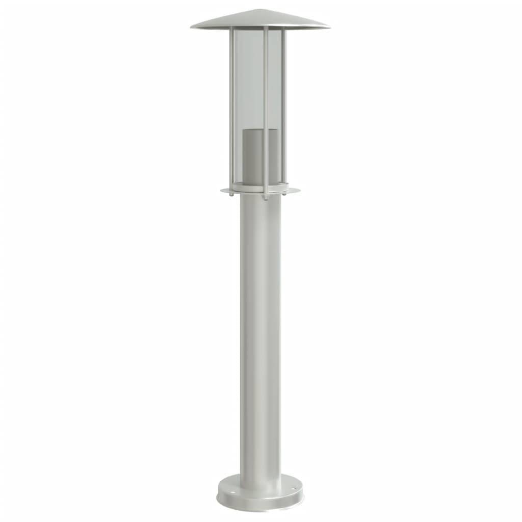 3 pcs Lampadaires de jardin - Lampadaires d'extérieur argenté 60 cm acier inoxydable - Image 5