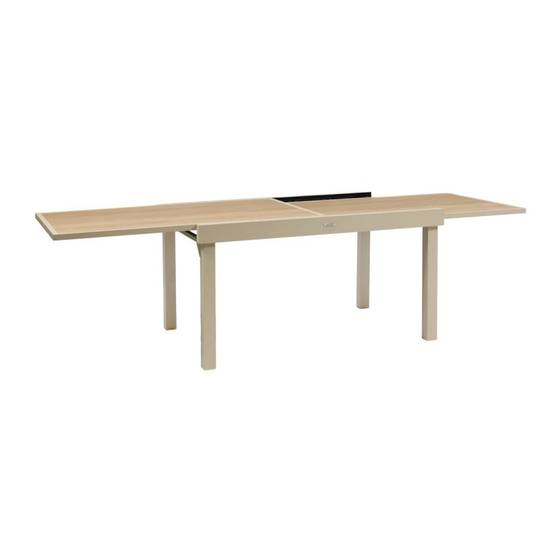 Hesperide - Table de jardin 10 places Piazza extensible argile - Hespéride - Image 6