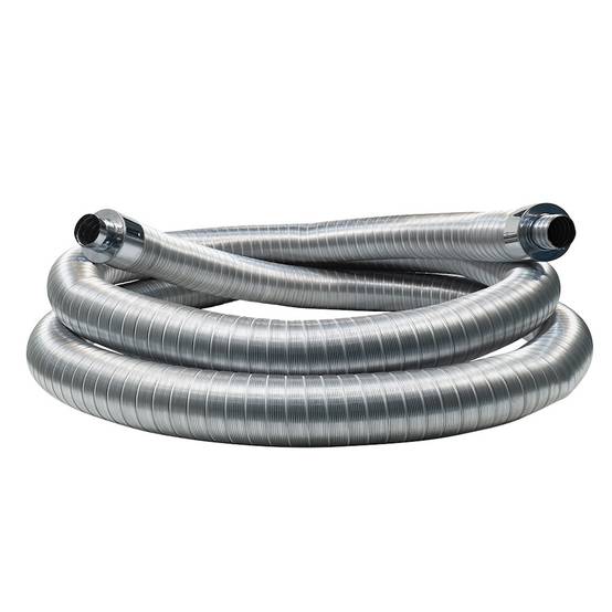 Conduit flexible isolé – 10 m - Ø80/146 mm - Inox 316L – isolant laine - extérieur aluminium