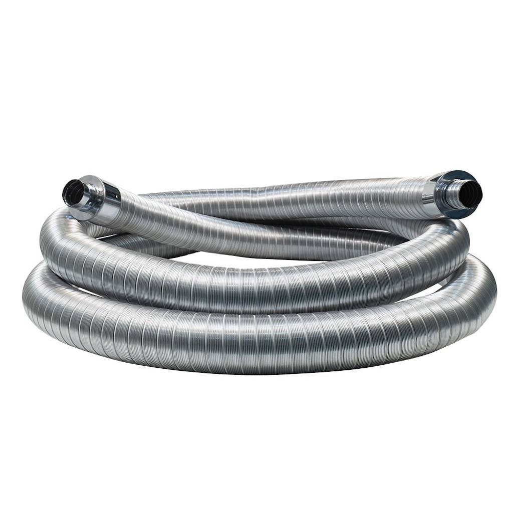 Conduit flexible isolé  – 10 m  - Ø80/146 mm - Inox 316L – isolant laine - extérieur aluminium