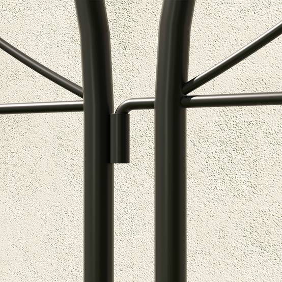 Lot 2 Treillis Métal Jardin Tuteur pour Plantes Grimpantes 50x150cm Noir - ComfortXL Outdoor Living - Image 8