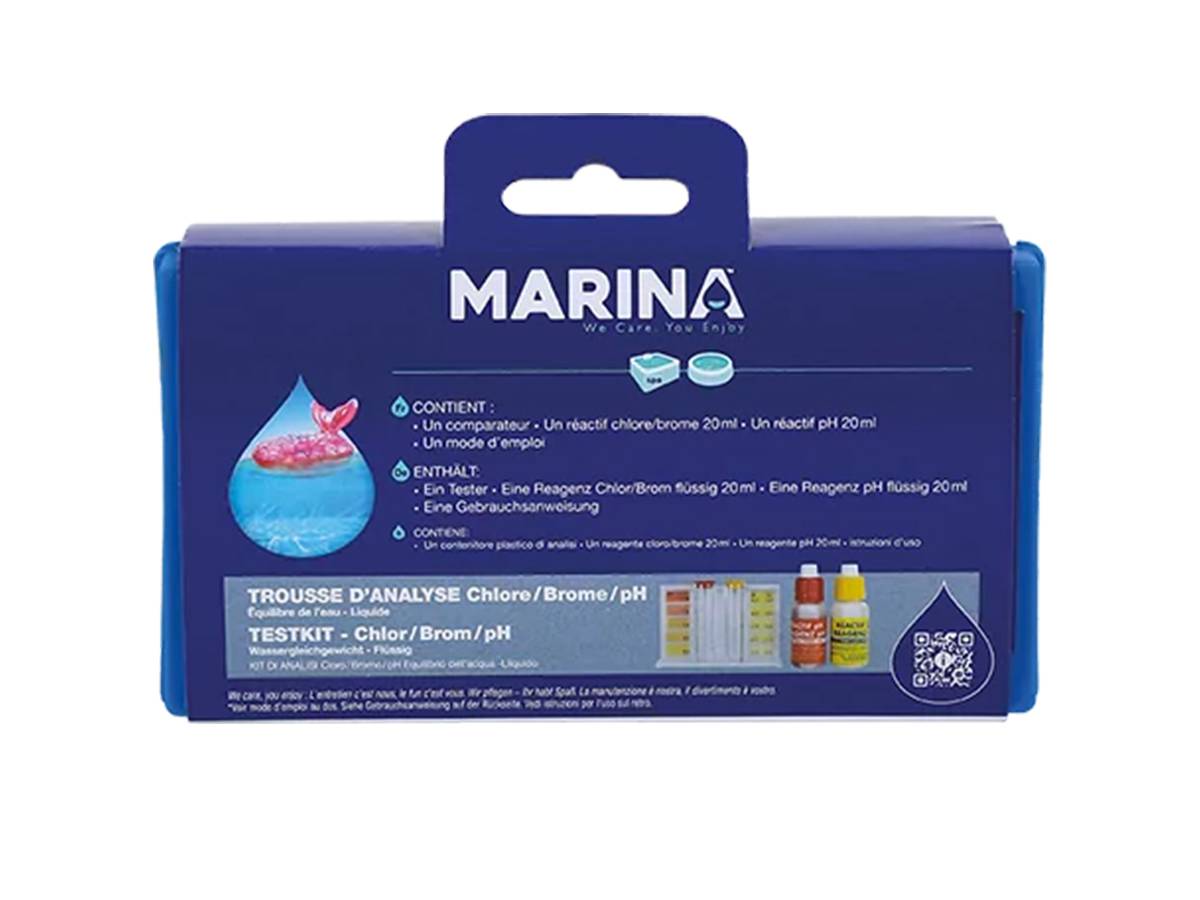 Trousse d'analyse eau piscine Chlore/Brome/pH - Marina - Image 4