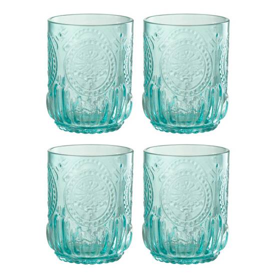 Lot de 4 Verres Design "Maya" 32cl Turquoise - Image 1