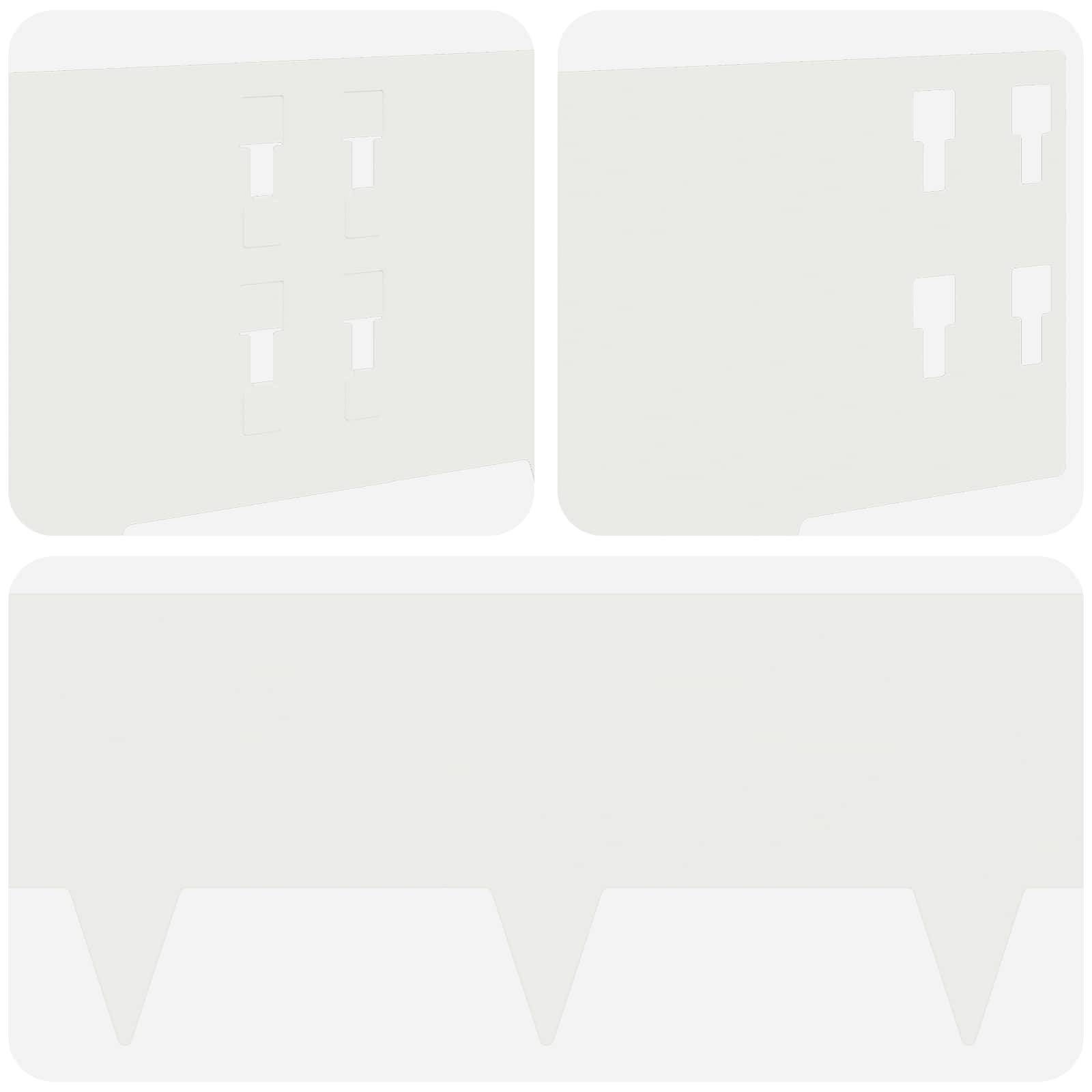 Bordure de pelouse acier aménagement jardin séparation nette 30 pcs 100x20 cm Blanc - ComfortXL Outdoor Living - Image 7