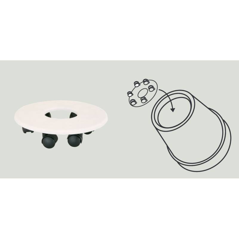 Riviera - Support encastrable sur roulettes pour pot 27 cm - Image 4