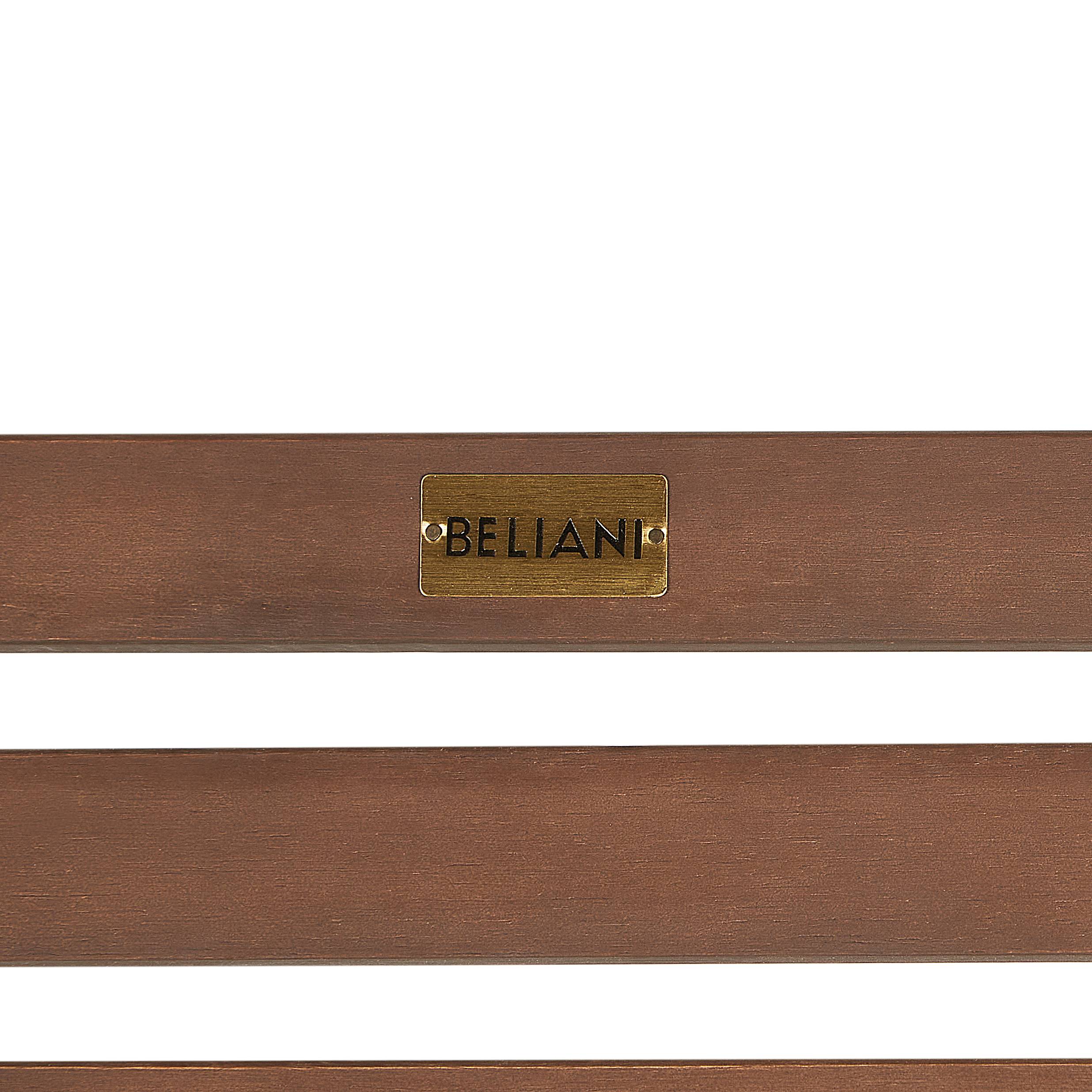 Beliani - Chaise Longue à Bascule Bois Foncé en Bois d'Acacia Patio Terrasse Jardin à Lattes - Image 10