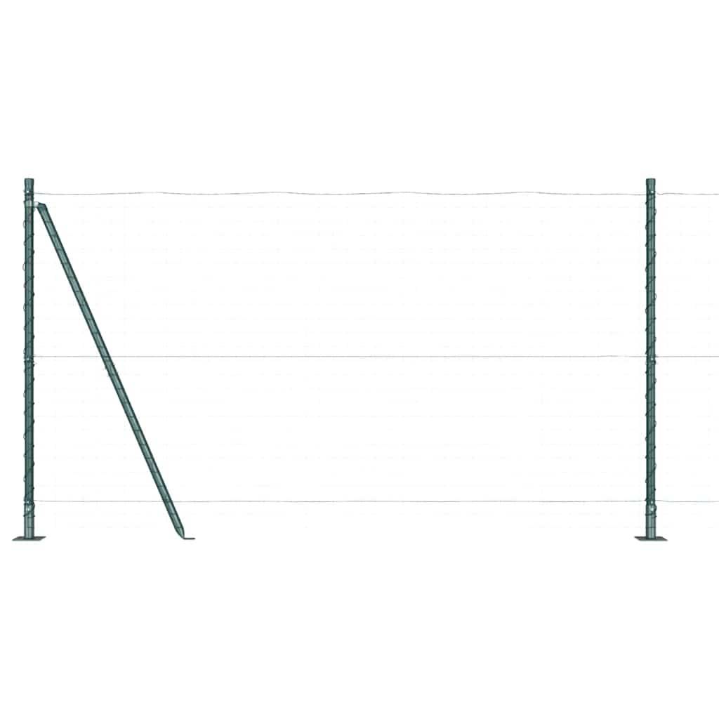 Poteau clôture acier galvanisé vert 150 x 3.2 cm - PANGIVO - Image 6