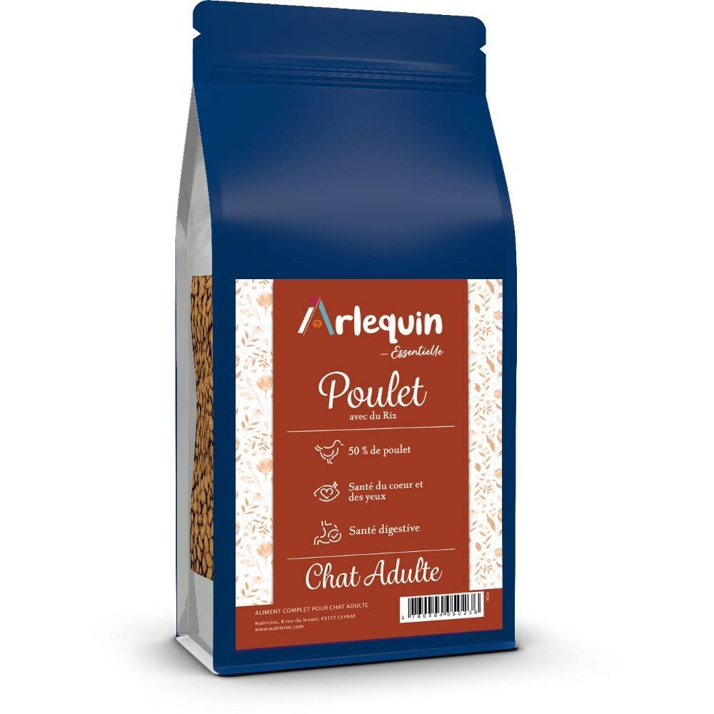 CROQUETTE CHAT ARLEQUIN ESSENTIELLE POULET 6 kg - Image 1