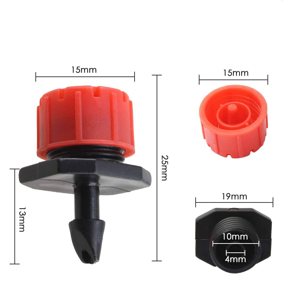 Arrosage automatique,Kit de 100 Goutteurs d'Irrigation Réglables - Buses de Micro-Drip pour Système d'Irrigation Goutte à Goutte-Lytech - Image 3