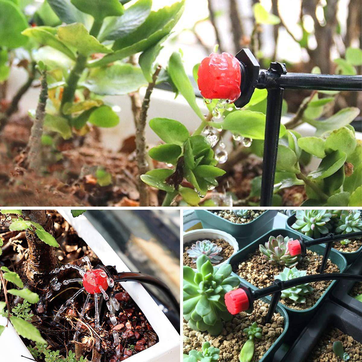 Arrosage automatique,Kit de 100 Goutteurs d'Irrigation Réglables - Buses de Micro-Drip pour Système d'Irrigation Goutte à Goutte-Lytech - Image 8