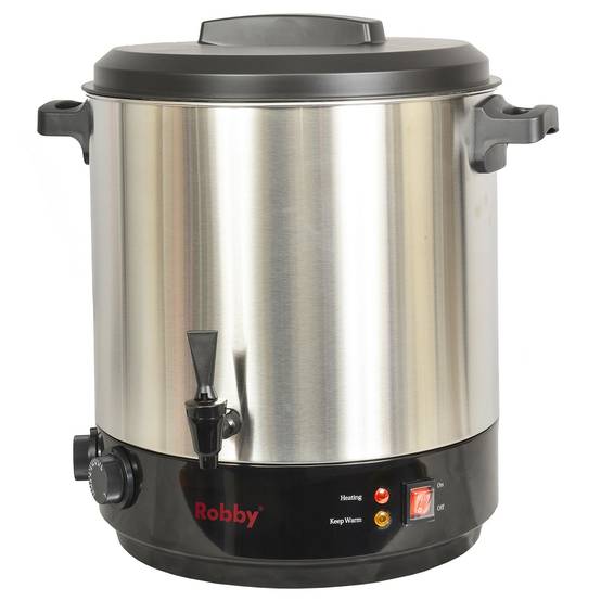 Stérilisateur de bocaux électrique cuve inox avec robinet et minuteur 31l 2100w STERI PRO INOX XL Robby