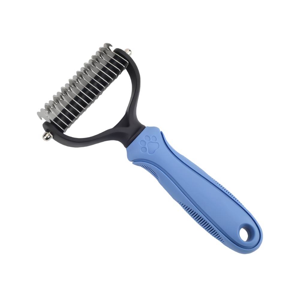 IntiMeg - Brosse de toilettage pour chiens et chats Bleu IntiMeg - Image 2