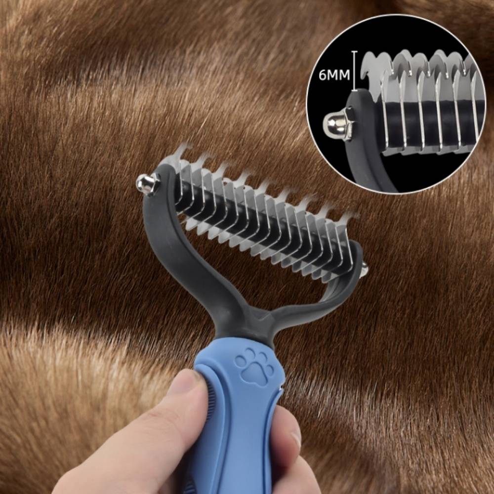 IntiMeg - Brosse de toilettage pour chiens et chats Bleu IntiMeg - Image 6