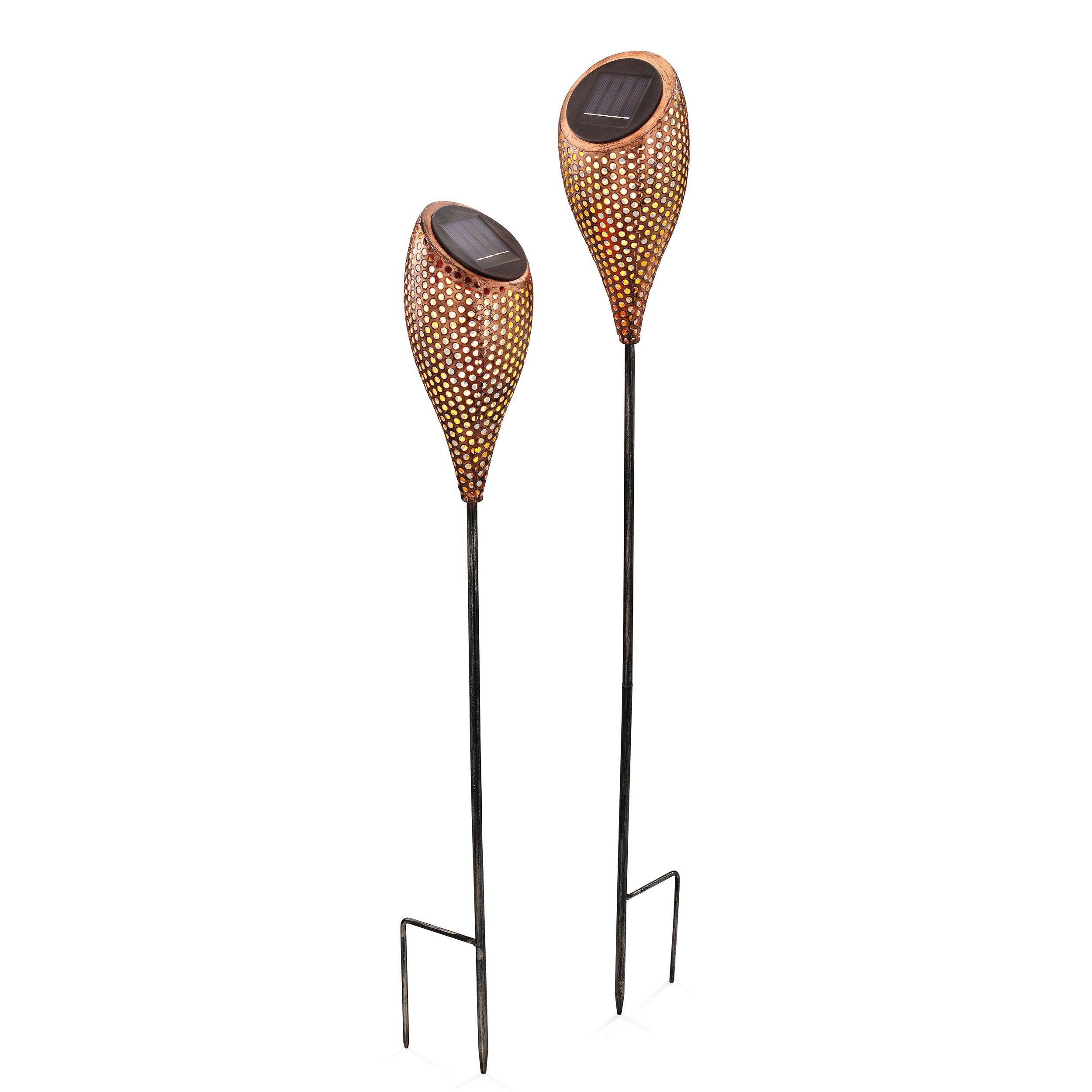 Fiche solaire esotec pour l'extérieur Messina SET de 2 fiches LED pour jardin extérieur 102371 - Image 2