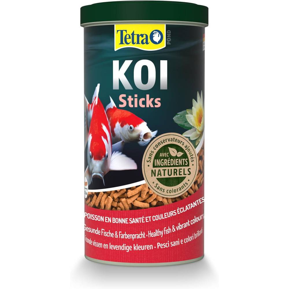Tetra - Aliment complet flottant Koï stick  1 litre , 140 g pour carpes koï de bassin - Image 1