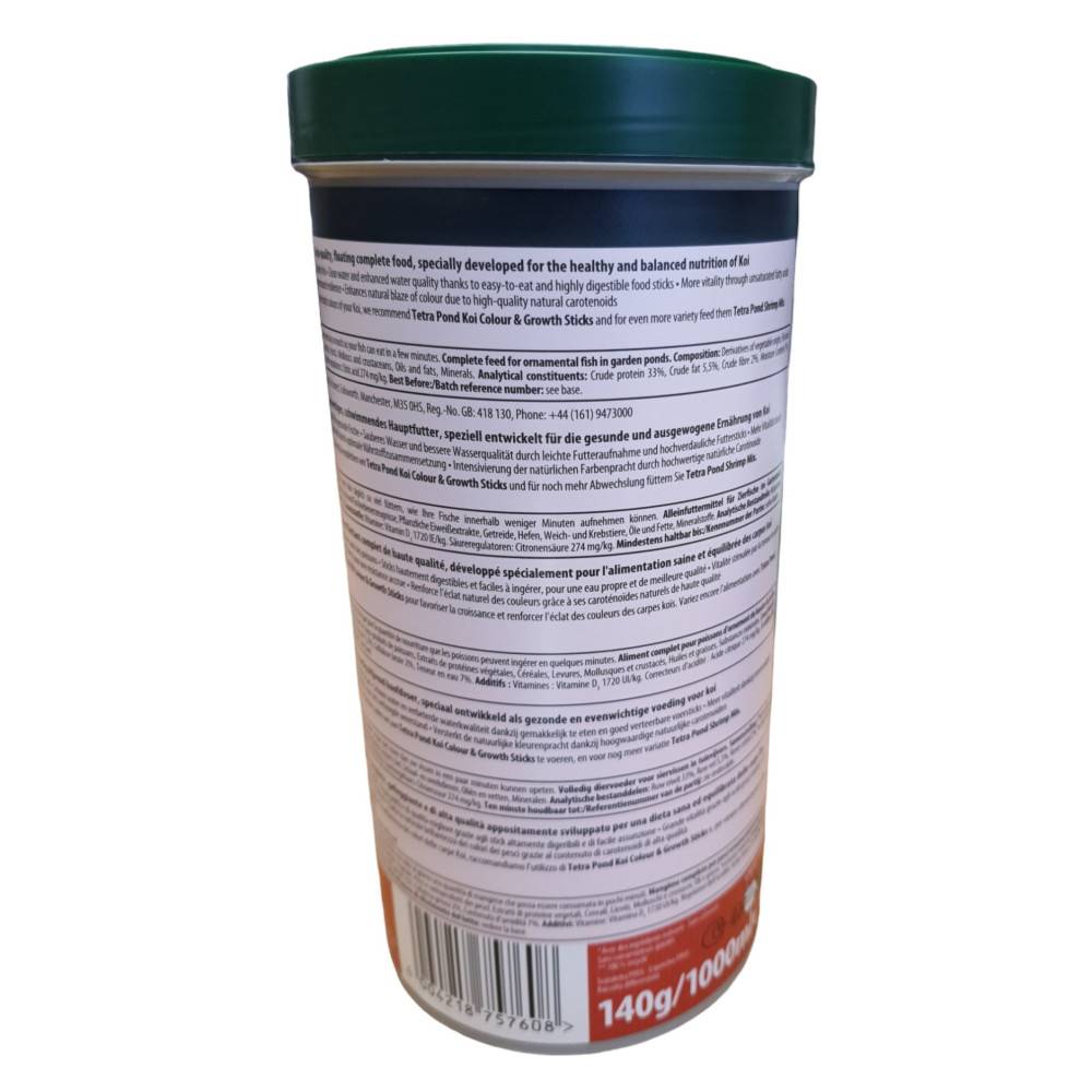 Tetra - Aliment complet flottant Koï stick  1 litre , 140 g pour carpes koï de bassin - Image 4