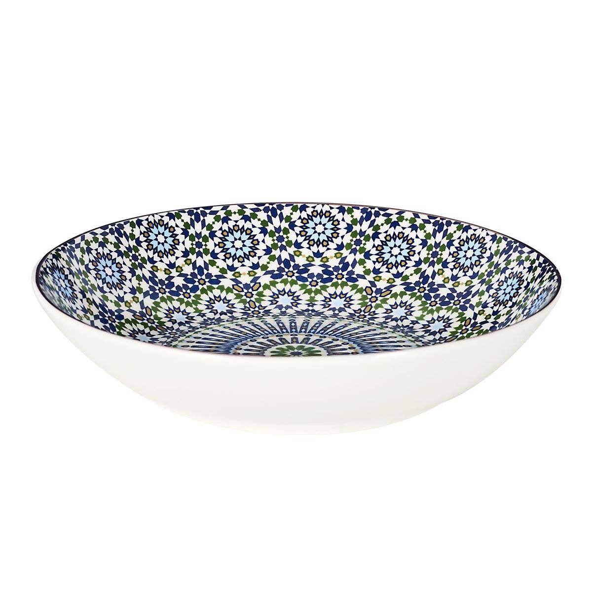 The Home Deco Factory - Lot de 6 Assiettes Creuses "Sana" 20cm Multicolore - Image 2