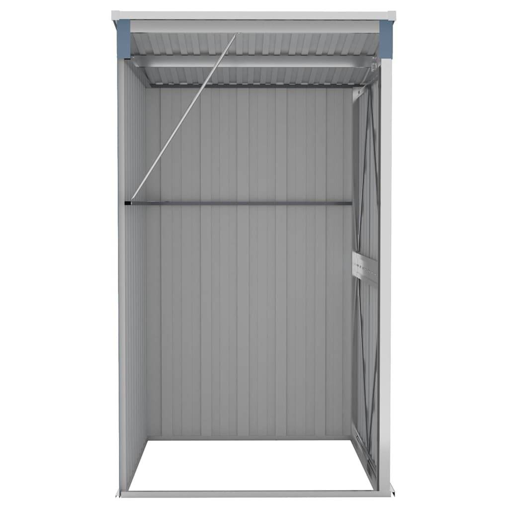 Vidaxl - Remise de jardin murale Gris 118x100x178 cm Métal galvanisé vidaXL 316218 - Image 6