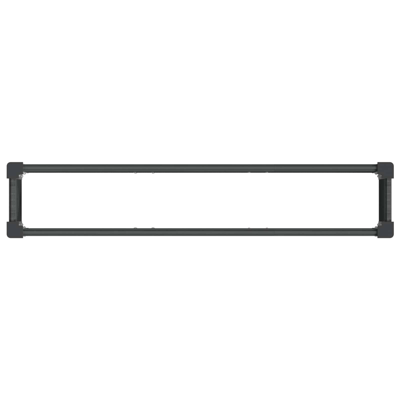 ComfortXL - Bac potager jardin WPC aluminium extérieur plantes fleurs 150x36cm gris - ComfortXL Outdoor Living - Image 5