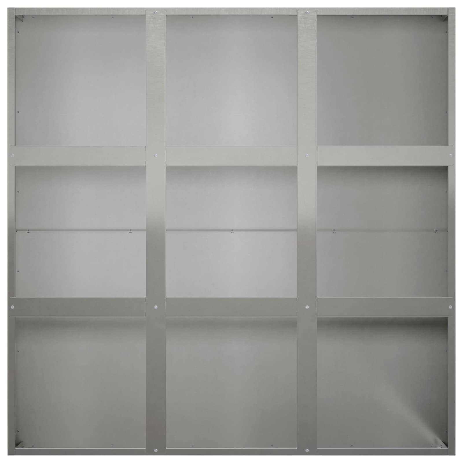 Vidaxl - Cache-pot de jardin Argenté 100 x 100 x 50 cm Acier inoxydable vidaXL 8005761 - Image 5