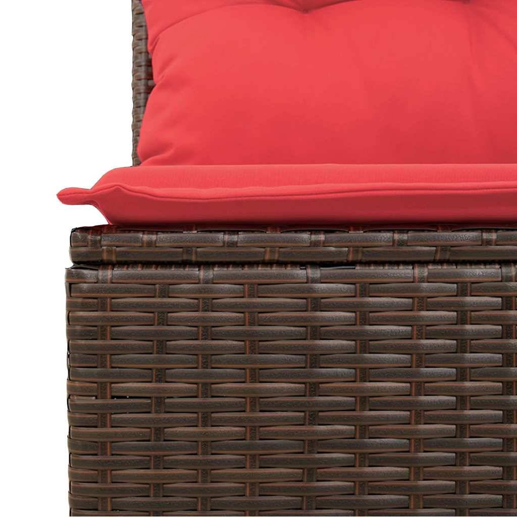 Vidaxl - Ensemble de canapé de jardin 10 pcs Marron Poly rotin vidaXL 3348350 - Image 9