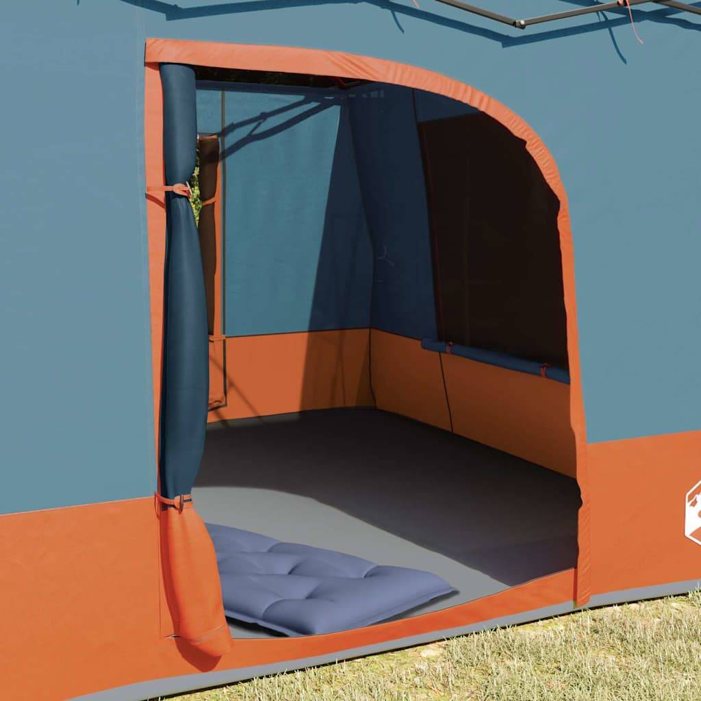Chambre Intérieure de Tente 6 Personnes Taffetas Ventilée pour Abri de Jardin Gris et Orange – ComfortXL Outdoor Living - Image 3
