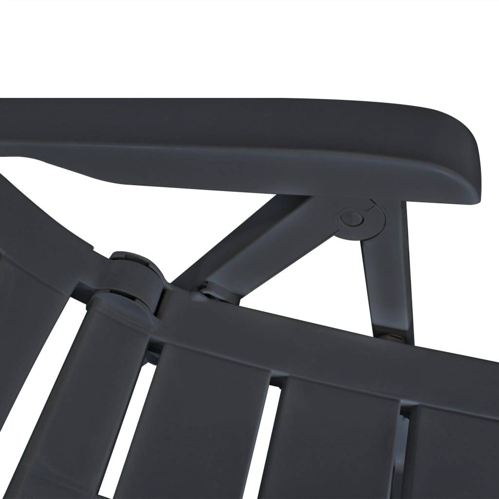 ComfortXL - Salon de Jardin 2 Places Plastique Pliable et Inclinable pour Extérieur Anthracite – ComfortXL Outdoor Living - Image 9