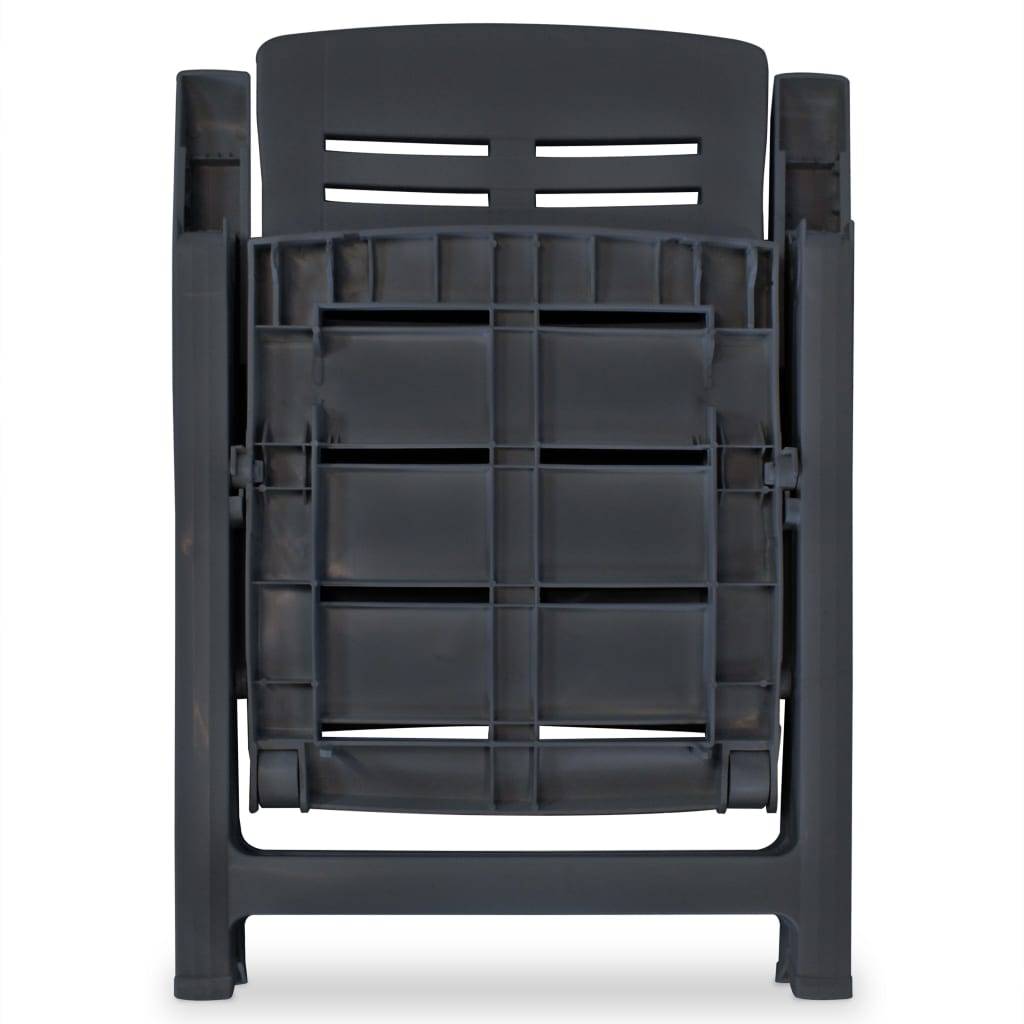 ComfortXL - Salon de Jardin 2 Places Plastique Pliable et Inclinable pour Extérieur Anthracite – ComfortXL Outdoor Living - Image 8
