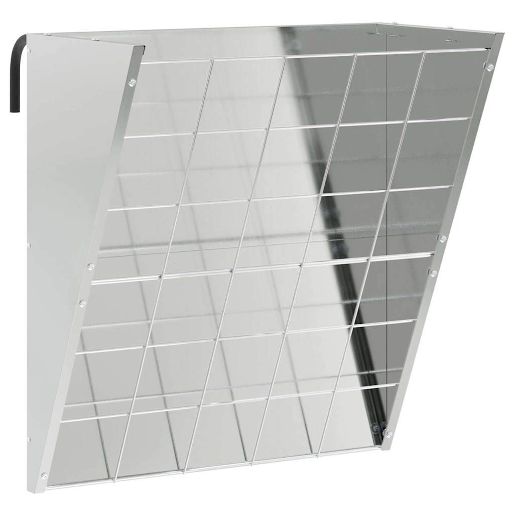 Distributeur Foin Galvanisé 5kg Résistant Rouille Argent - ComfortXL Outdoor Living - Image 2