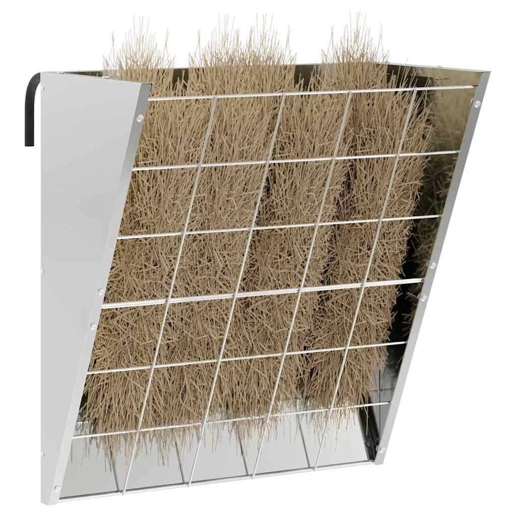 Distributeur Foin Galvanisé 5kg Résistant Rouille Argent - ComfortXL Outdoor Living - Image 3