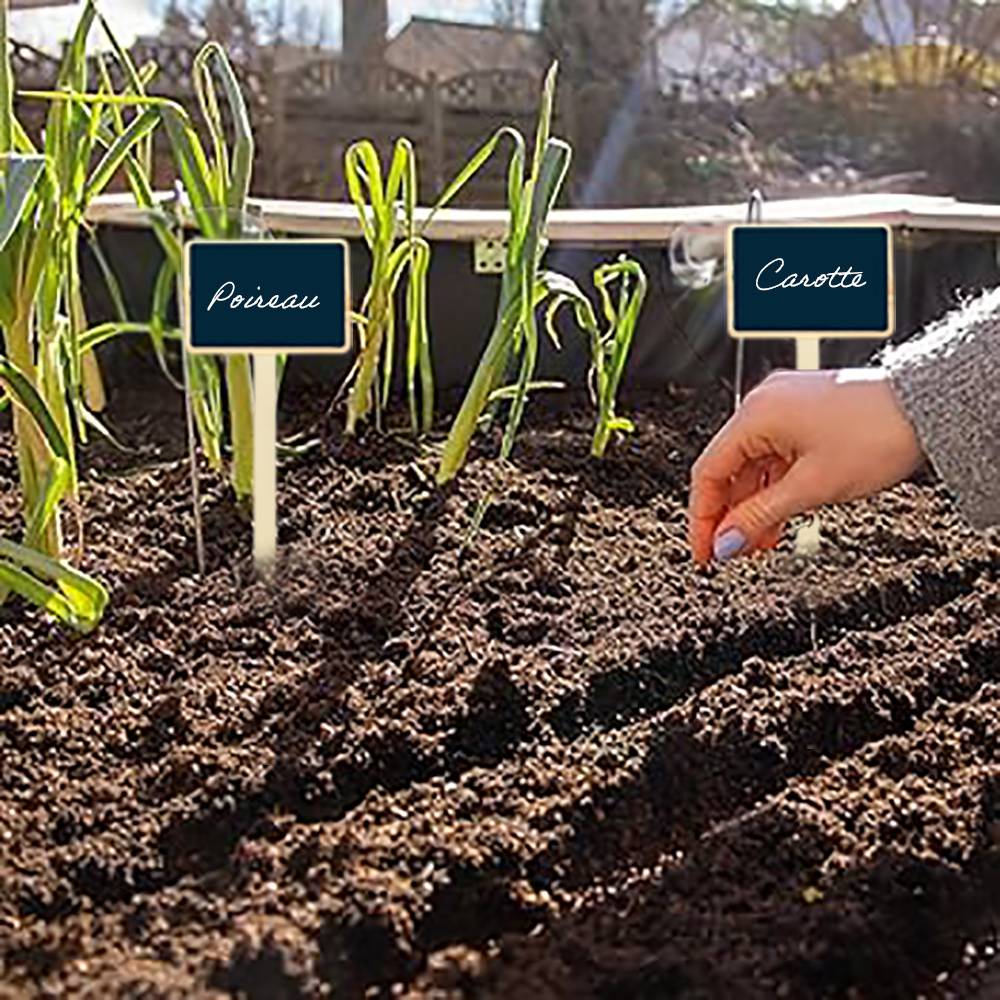 Lot de 6 - etiquettes ardoise à planter - Image 2